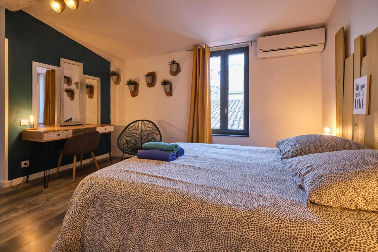 Melina - Jacuzzi - Maison Avec Cour Climatisee Proche Cite Medieval Carcassonne Exterior foto