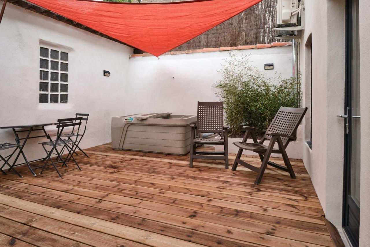 Melina - Jacuzzi - Maison Avec Cour Climatisee Proche Cite Medieval Carcassonne Exterior foto